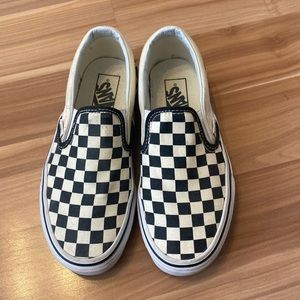 Vans checkers slip on